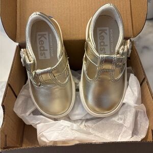 Keds Kids Metallic Gold Sneakers